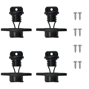 Kajak Ablassschraube, universeller Ablassstopfen für Kajaks, hochwertiger ABS-Kunststoff, langlebige und kompakte Form, Gummidichtung für Rumpf-Schutz, Rückhaltesystem für einfache Entfernung