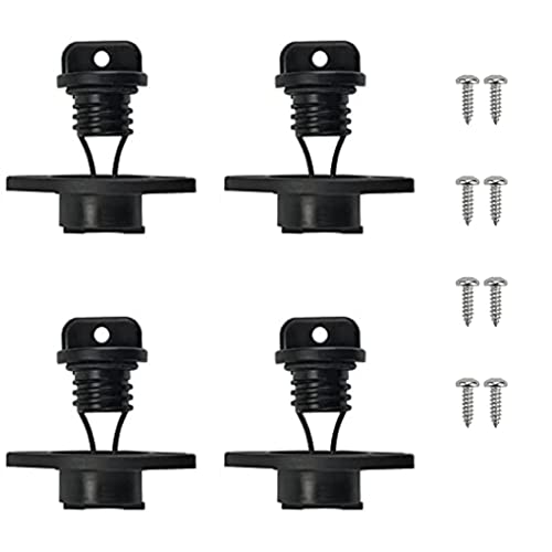 Kajak Ablassschraube, universeller Ablassstopfen für Kajaks, hochwertiger ABS-Kunststoff, langlebige und kompakte Form, Gummidichtung für Rumpf-Schutz, Rückhaltesystem für einfache Entfernung