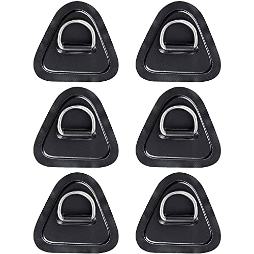 6-teiliges Aufblasbare Boot D-Ring Patch für Kajaks, Kanus und Wassergeräte aus hochwertigem PVC, schweres Zubehör mit interner Breite von 3 cm