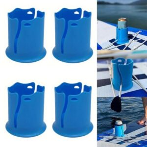 4 Stück SUP Zubehör Paddle Getränkehalter, passend für Kajak und Surfbrett, Aufblasbarer Stand Up Paddle Board Zubehör, Wasserflaschenhalter für alle Größen von Tassen.