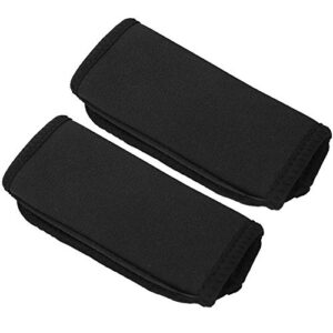 ANKROYU Neopren Paddelgriffe, 2 PCs Non Slip Canoe Griffabdeckungen, bequeme weiche Griffhülsen zum Auseinandersetzung mit Paddeln, Bootszubehör Accessoires (Schwarz)