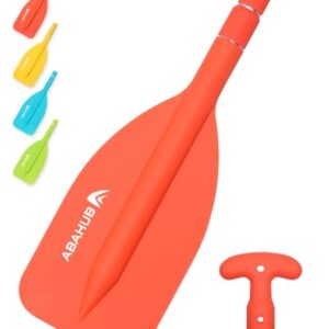 Komfortables Notfallpaddel für Ihre Wasseraktivitäten, Teleskopierbar, Aluminiumschaft, T-Griff, Leichte Ruder, Mini Hilfspaddel