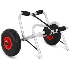 Faltbarer Kajakwagen aus Aluminium für den Transport von Kanus und Kajaks mit einer Traglast bis zu 100kg