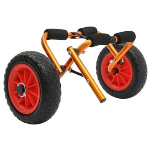 Qussse Kajakwagen, klappernder Kanuwagen aus Aluminium für den Transport von Kajaks und SUPs bis 80 kg mit Schaumstoff-Polsterung