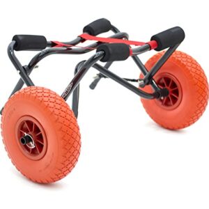 Conwy Kajak eloxiertem Aluminium zusammenklappbarer Trolley für Kanus und Kajaks, 100 kg Tragfähigkeit, pneumatische Aufstellsystematik