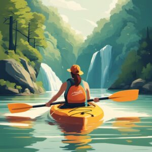 Kanus und Zubehörteile für eine unvergessliche Kanufahrt: Wasser, Freizeit, Familie, Abenteuer, Kanu, Paddeln, Urlaub