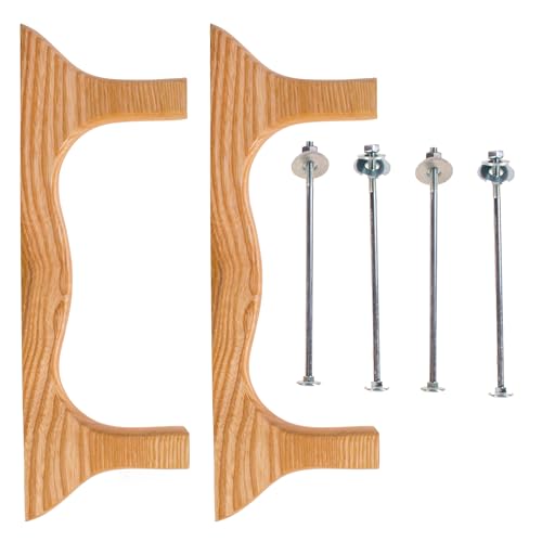 Das perfekte Sitz- und Aufhängesystem für Ihre Kanusitzer, Halterung Canoe Seat Hanging Kit mit 2 Holzwinkel aus Escheholz, Schrauben, Muttern und Unterlegscheiben für Bänke 26 cm.