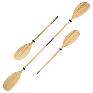 Asymmetrisches Kajak Doppel-Paddel von John Paddle let's rOAR, 2-teiliges tailbar asymetrisches Blattform (235cm), EU-ökologische Produktion