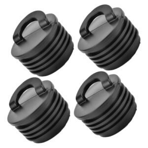 Kajak-Ablassstopfen aus Kunststoff, 4 Stück, Bootsstecker, 31mm Ø, 36mm Höhe, Hochwasserbeständig für Kajaks und Kanus