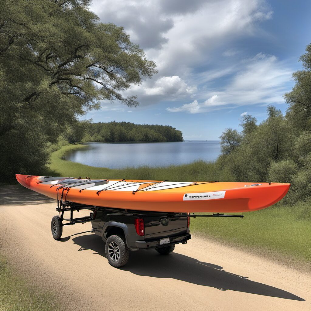 Kanuausrüstung und Zubehör wie faltbares Windsegel, robustes Ruder-Set und Aufbewahrungssystem