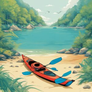 Kanu-Paddeltasche Geschenk Idee für Freunde und Familie, Wasseraktivitäten, Kanutouren, Paddeln