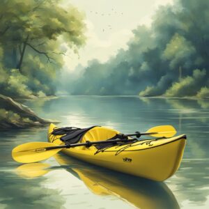 Einsetzbare Paddelzubehör wie VEVOR-Kajakwagen, Kajakgriff, Lyrlody-Doppelpaddel, Dilwe-Ruderhalter oder HanQZen-Getränkehalter zum Geschenk für Kanufahrer