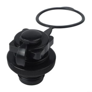 Luftventil-Düsenkappe für Schlauchboote, Kajaks, Flöße und Luftmatratzen - PVC Material mit 22 mm Gewinde - auslaufsichere Schraubkappe für schnelles Aufblasen