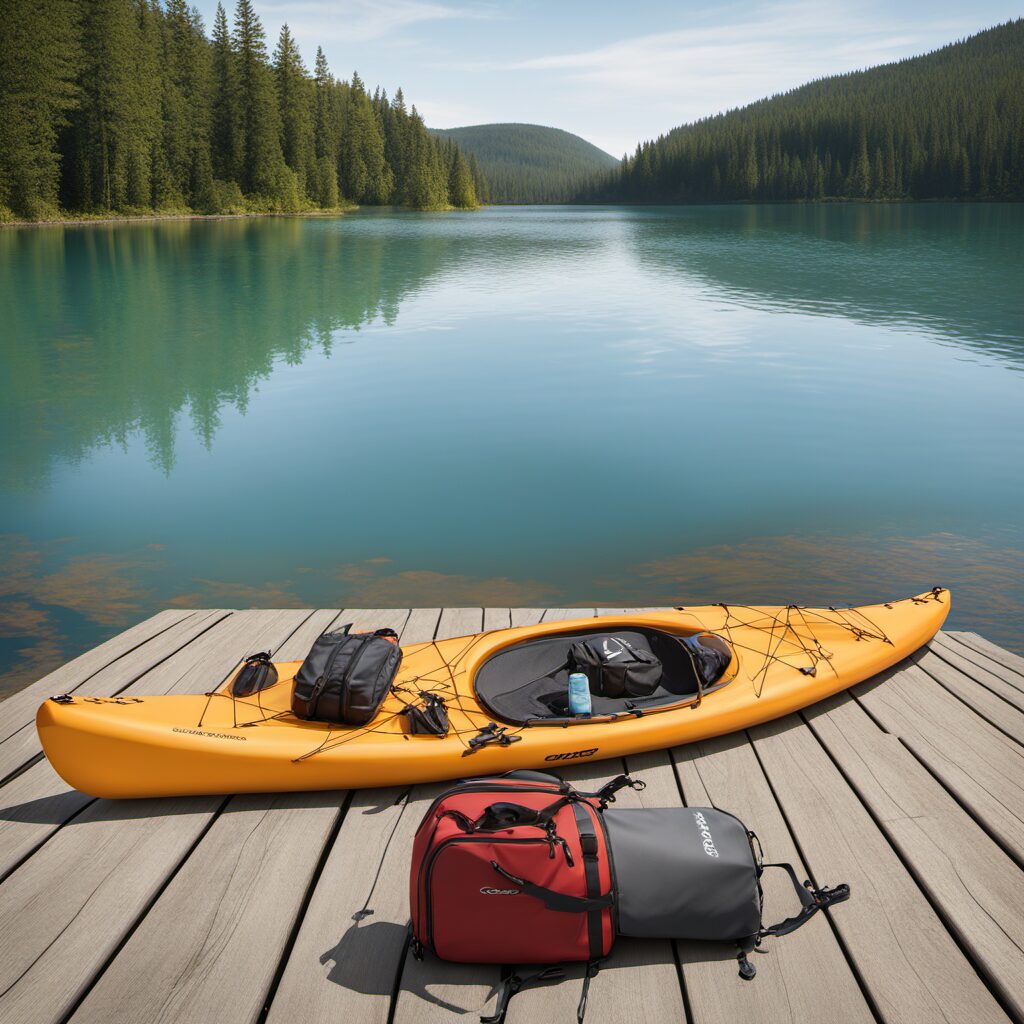 Paddeltasche mit Platz für zwei Paddel und Ausrüstung - ideal für Kanufahren