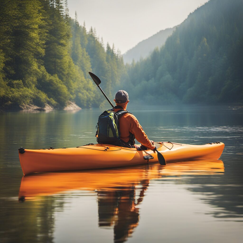 Paddeltasche mit Platz für mehrere Paddel und Ausrüstungsgegenstände, ideal für Kanufahrer zum Transportieren von Ausrüstung
