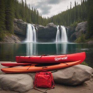 Paddeltasche mit wasserdichtem Design und sicherer Aufbewahrung von Ausrüstungsgegenständen für den Kanuweg