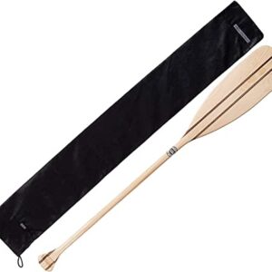 Hochwertiges Holzpaddel mit Paddle Sleeve für Kanufahrten, EU-ökologische Produktion