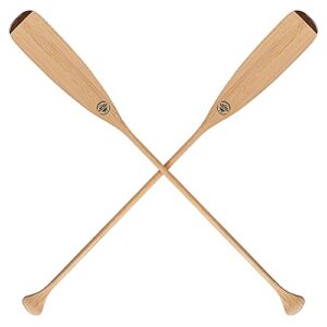 Zwei hochwertige Kanu-Paddeln aus 100% ökologischem Kiefernholz und Mahagoni, Biberschwanz-Beavertail-Paddel-Design, handgemacht in der EU