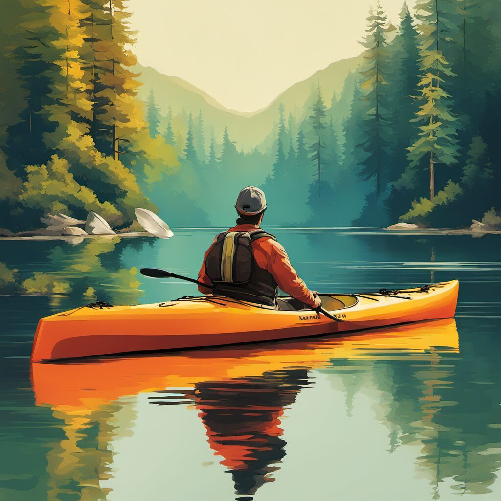 Kanufahrt Geschenke - Kajakwagen, Aufblasbarer Stabilisator-Kit, Transportwagen und Luftventil-Düsenkappe für Paddler