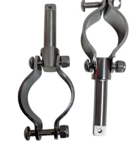 Ruderhalter-Set aus Edelstahl, robust und dauerhaft, leicht zu montieren und bedienen, 360-Grad-Drehfähigkeit, ideal für Kajak-, Boot- oder Angelboot-Touren