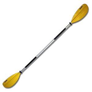 Sevylor Alu-doppelpaddel K-compact, schwarz/grau/gelb (230 x 18 cm) - Wassersport-Paddle mit robusten Konstruktion und hochwertigen Materialien