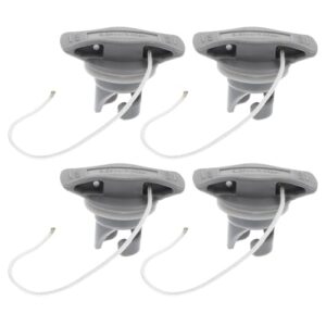 4 Stück PVC Luftventilstopfen für aufblasbare Boote und Kanus - Ventilabdeckung für Kajak und Sup Zubehör