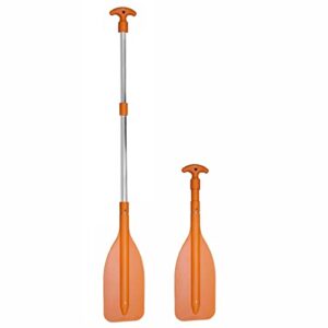 Oceansouth Verstellbares Aluminium-Teleskop-Paddel (Länge 600 mm – 1100 mm (3-teilig) – Sicherheitsorange)