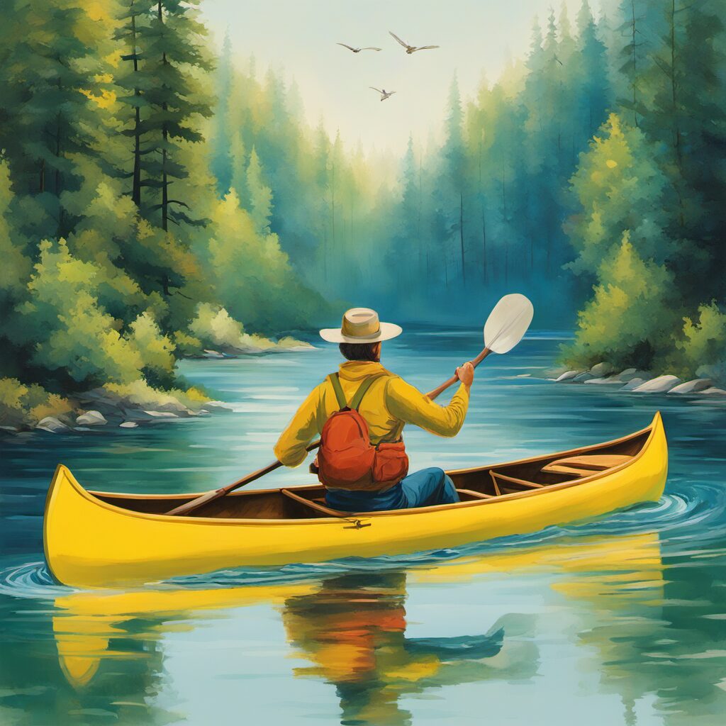 Geschenkidee für Kanufahrer: Navyline Teleskop Mini Paddel, ideal für Kanutouren auf dem Wasser