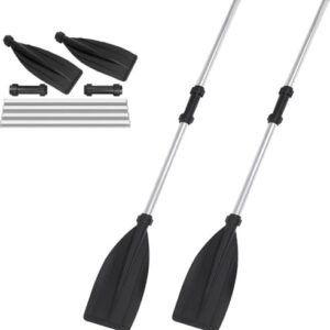 Verstellbares Kajakpaddel aus Aluminiumlegierung, abnehmbar und schwimmfähig für Kajak, Kanu und aufblasbare Boote