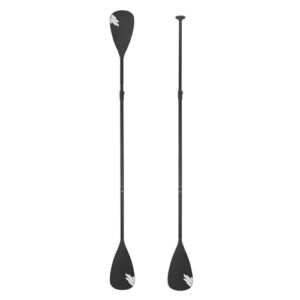 Zweisitzer Paddel aus Aluminium für Stand-up-Paddeln und Kajakfahren, individuell verstellbarer 4-teiliger Auftriebsschaufel für SUP und Kajak