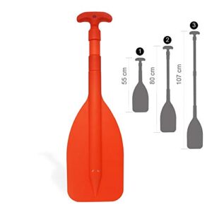 Teleskoppaddel von Oceansouth, 55 cm auf 107 cm teleskopierbar, Stechpaddel, Hilfspaddel, Notpaddel für kleine Boote