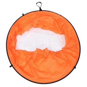 WOONEKY Tragbares PVC Windpaddle für Kajak und Kanufahren, hygienisch sofort einsatzbereit, windbrett orange für Outdoor-Aktivitäten